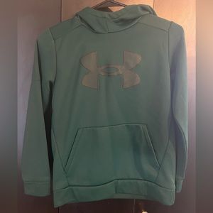 Dark green and black Under Armor youth medium hoodie